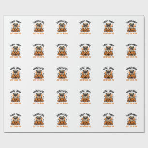 Lustiges Halloween Pug Vergiss Candy-Shirt-Design_ Geschenkpapier