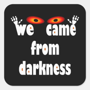 Lustiges Halloween Quadratischer Aufkleber