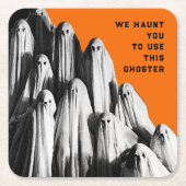 Lustiges Halloween Rechteckiger Pappuntersetzer (Vorderseite)