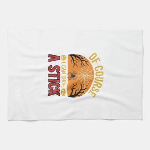 Lustiges Halloween-Schaltknauf-Spinnennetz-Shirt-D Geschirrtuch