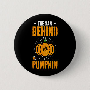 Lustiges Halloween-Schwangerschaftsshirt Der Mann  Button