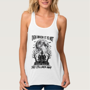 Lustiges Halloween-Shirt Gruselige Saison Lauf weg Tank Top