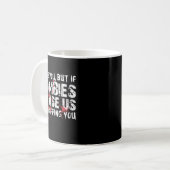Lustiges Halloween-Shirt Zombie Köder Zombie Lusti Kaffeetasse (Vorderseite Links)