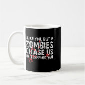 Lustiges Halloween-Shirt Zombie Köder Zombie Lusti Kaffeetasse (Links)