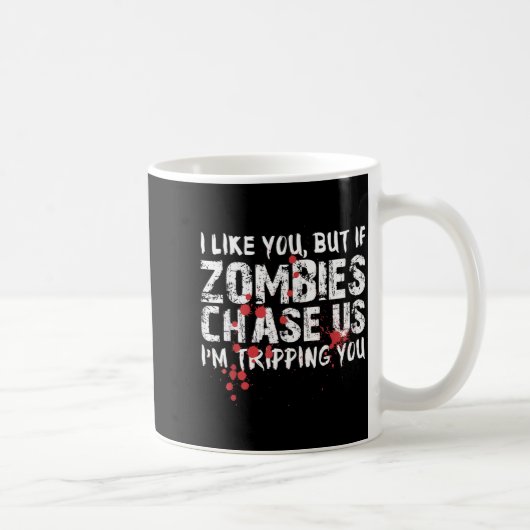 Lustiges Halloween-Shirt Zombie Köder Zombie Lusti Kaffeetasse (Rechts)