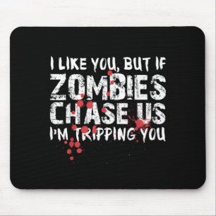 Lustiges Halloween-Shirt Zombie Köder Zombie Lusti Mousepad