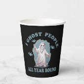 lustiges halloween Sprichwort Pappbecher (Rückseite)