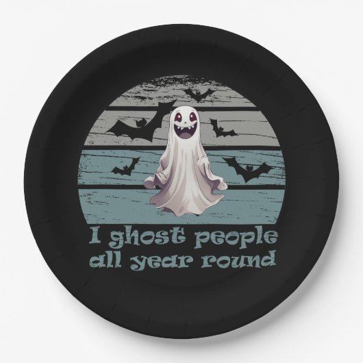 lustiges halloween Sprichwort Pappteller (Vorderseite)