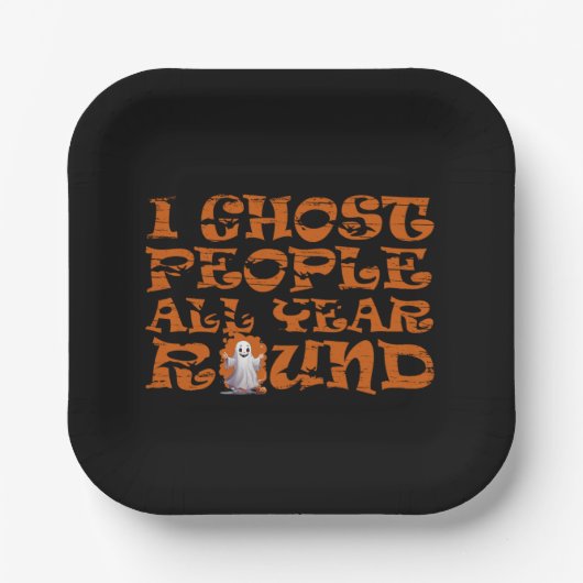 lustiges halloween Sprichwort Pappteller (Vorderseite)