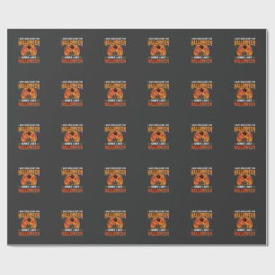Lustiges Halloween Spukhaus Geist Mond Design Geschenkpapier