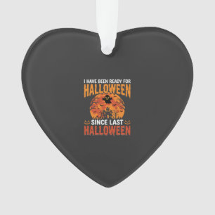 Lustiges Halloween Spukhaus Geist Mond Design Ornament