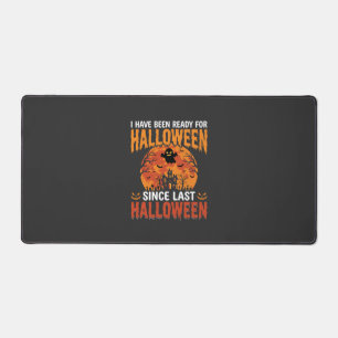 Lustiges Halloween Spukhaus Geist Mond Design Schreibtischunterlage