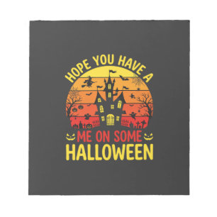 Lustiges Halloween Spukhaus Mich Auf Einem Design Notizblock