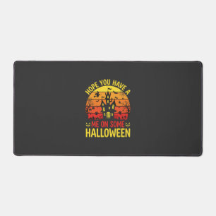 Lustiges Halloween Spukhaus Mich Auf Einem Design Schreibtischunterlage