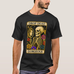 Lustiges Halloween-Totenschönes-gruseliges Skelett T-Shirt