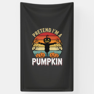 Lustiges Halloween Tun so als ob ich ein Kürbis Re Banner