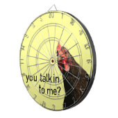 Lustiges Haltungs-Huhn Dartscheibe (Vorderseite rechts)