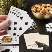 Lustiges Haltungs-Huhn Spielkarten (In Situ)