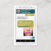 lustiges Handy-Foto-Visitenkarte Visitenkarte (Vorderseite)