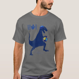 Lustiges Hanukkah-Shirt Dinosaur Dreidel Dino Meno T-Shirt