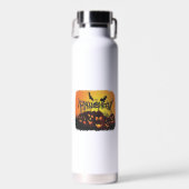 Lustiges Happy Halloween Design Trinkflasche (Vorne)