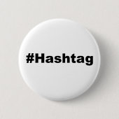 Lustiges Hashtag Button (Vorderseite)