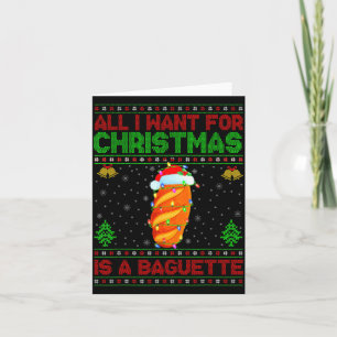 Lustiges Hässliches Alles, was ich zu Weihnachten Karte