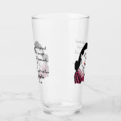 Lustiges Hausarbeit-Konzept Glas (Links)