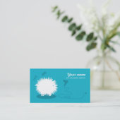 Lustiges Haustierpflegen Visitenkarte-Blau Visitenkarte (Stehend Vorderseite)