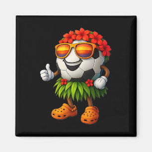 Lustiges Hawaii Fußball Ll Hawaiianischer Tropisch Magnet
