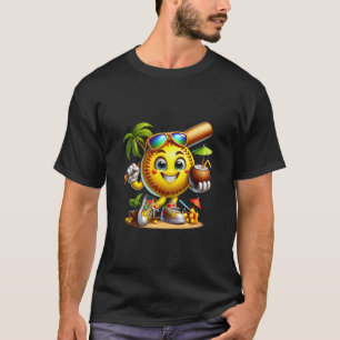Lustiges Hawaii Softll Ll Hawaiianischer Tropische T-Shirt