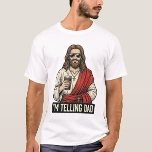 Lustiges Heiliger Vater Kaffee Vintage Gravur Shir T-Shirt