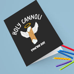Lustiges Heiliges Cannoli Italienisch Maßgeschneid Karte