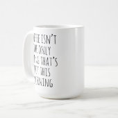 Lustiges heißes Morgen-Tassengeschenk für Sie oder Kaffeetasse (Vorderseite Links)