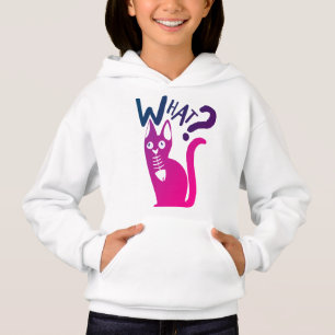 Lustiges heißrosa Nicht-schuldig-Katze-Streich-Hum Hoodie