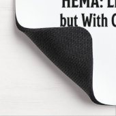 Lustiges Hema-Shirt - Wie Fechten, aber mit Konseq Mousepad (Ecke)