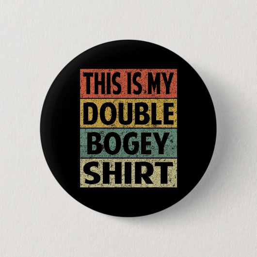 Lustiges Herren Golfer Hacker Das Ist Mein Double Button (Vorderseite)