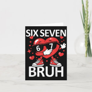 Lustiges Herz Dab 67 Valentinstag Bruh Six Seven M Karte