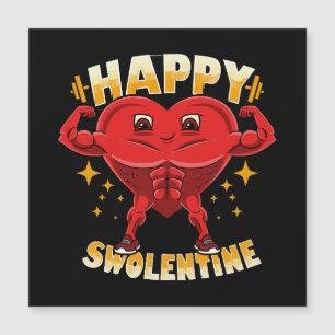 Lustiges Herz-Gym-Workout Valentinsgeschenk Magnetkarte