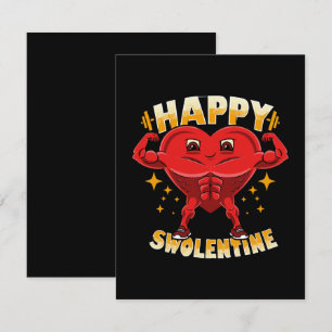 Lustiges Herz-Gym-Workout Valentinsgeschenk Mitteilungskarte