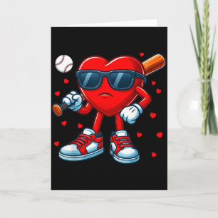 Lustiges Herz Liebe Baseball Valentinstag Outfit M Karte