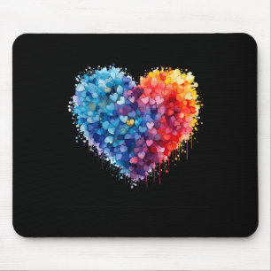 Lustiges Herz Liebe Grafik Valentinstag Männer Fra Mousepad