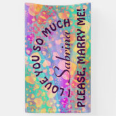 Lustiges Herz-Muster XI - Pastell gefärbt + Ideen Banner (Vertikal)