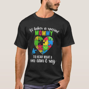 Lustiges Herz Puzzle Mama Autismus-Bewusstsein Fa T-Shirt