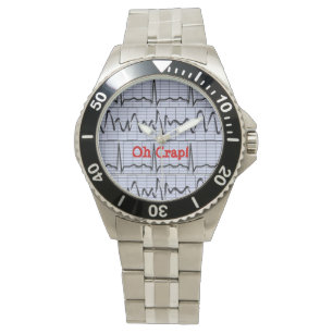 Lustiges Herzuhr-Weiß des rhythmus-oh Mist-II Armbanduhr