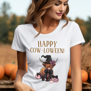 Lustiges Highland-Kuh-Halloween-Shirt T-Shirt