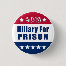 Lustiges | Hillary für Wahl 2016 des Gefängnis-| Button