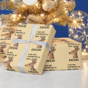 Lustiges Hirschgeweih Geschenkpapier