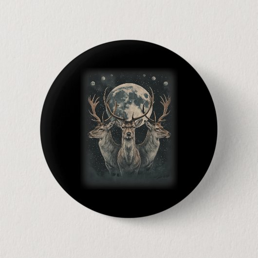 Lustiges Hirschjagd-Jäger-Shirt Button (Vorderseite)