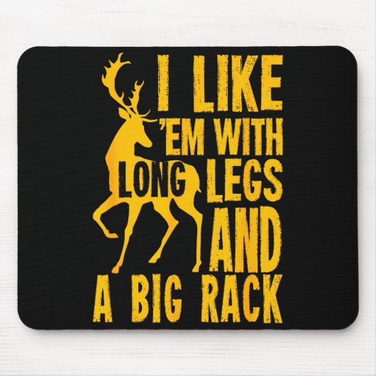 Lustiges Hirschjagd-Zitat-Geschenk für Jäger Mousepad (Vorne)